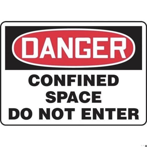 Accuform OSHA DANGER SAFETY SIGN CONFINED MCSP230XP MCSP230XP - main